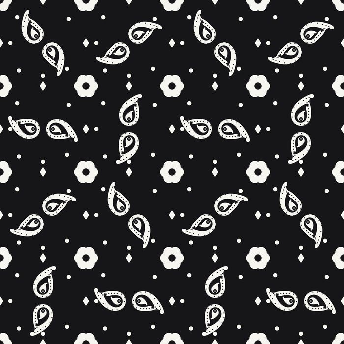 BANDANA 03 NOIR 100CO