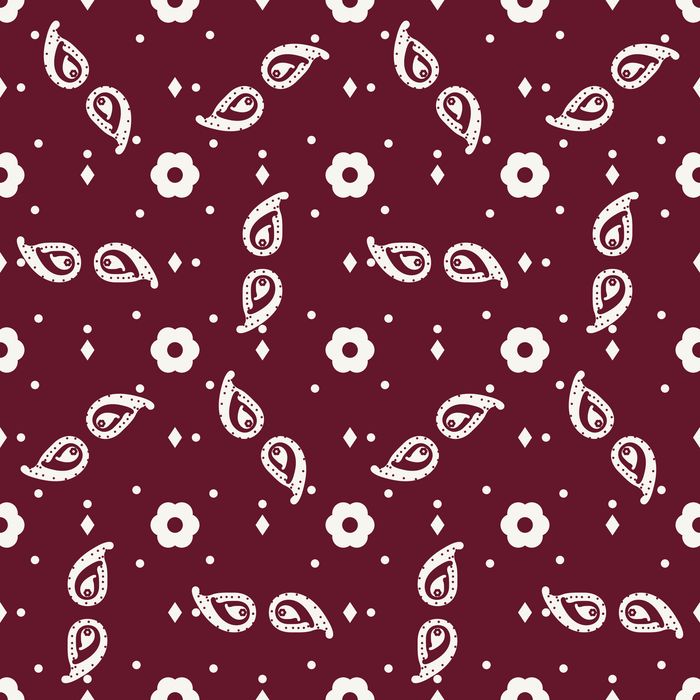 BANDANA 07 BORDEAUX 100CO