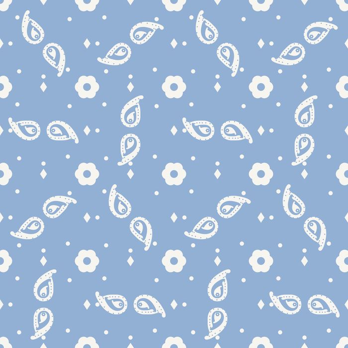 BANDANA 13 BLEU PASTEL 100CO