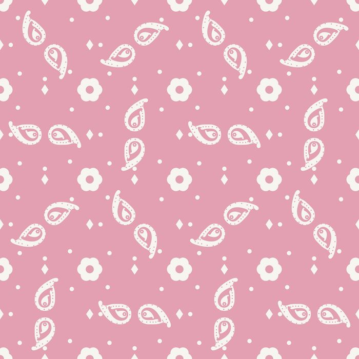 BANDANA 14 ROSE PASTEL 100CO