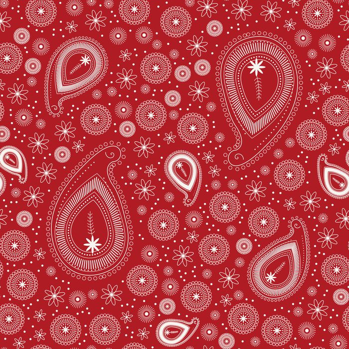 PAISLEY COUTURE 01 ROUGE 100CO