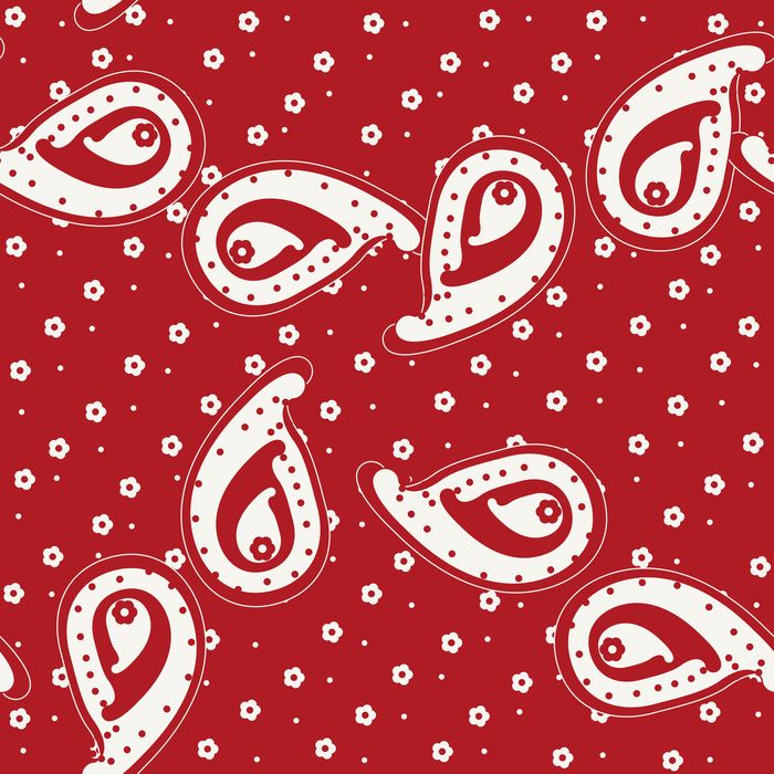 PAISLEY XXL 01 ROUGE 100CO
