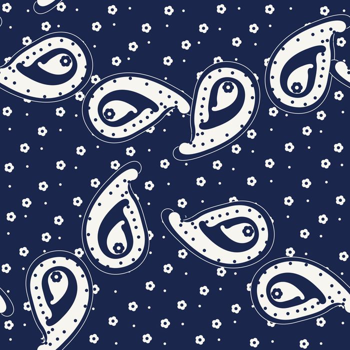 PAISLEY XXL 02 MARINE 100CO