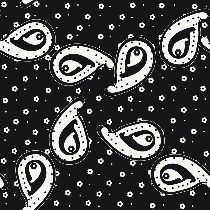 PAISLEY XXL 03 NOIR 100CO