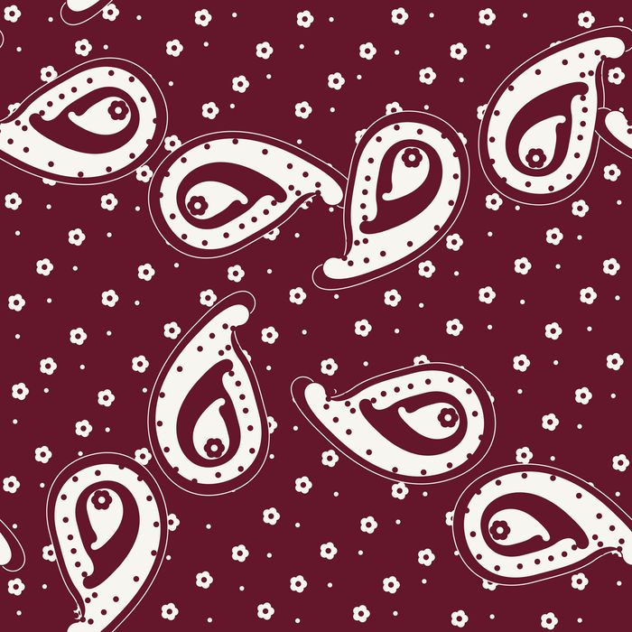 PAISLEY XXL 07 BORDEAUX 100CO