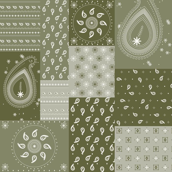 PATCHWORK BANDANA 04 KAKI...