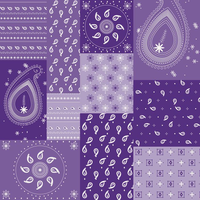 PATCHWORK BANDANA 08 VIOLET...