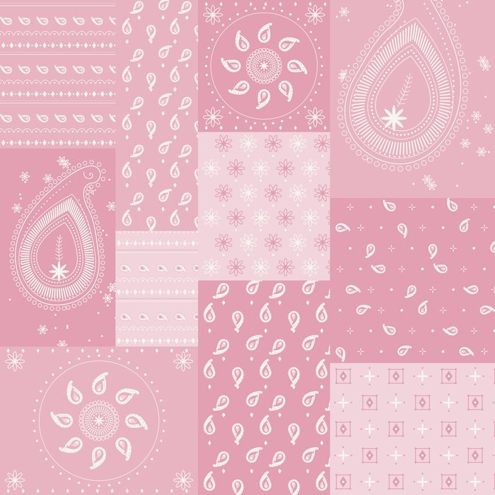 PATCHWORK BANDANA 14 ROSE...