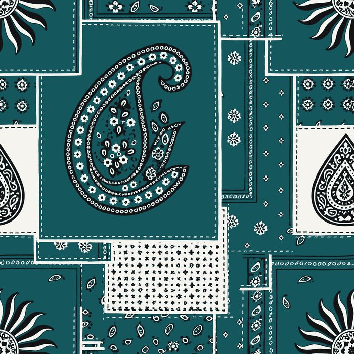 PATCHWORK ATELIER 06 TEAL...